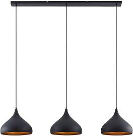 Lindby Pendelleuchte Elamira (Modern) in Schwarz