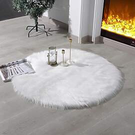 linmopm Fellteppiche Teppich, Schaffell, Zottel,