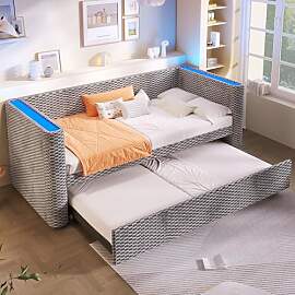 LinoraFurn Tagesbett, Daybett, Schlafsofa,