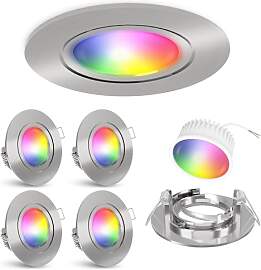 linovum 4er WLAN Einbauleuchten Set mit