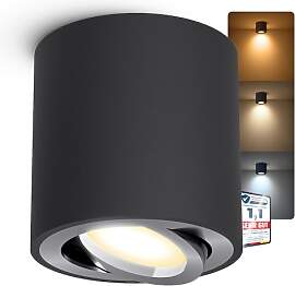 linovum CORI Aufbauspot schwenkbar in schwarz