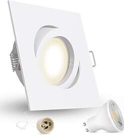 linovum eckiger LED Einbaustrahler für 230V ohne