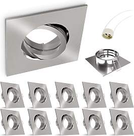 linovum Einbaustrahlerrahmen, Edelstahl,