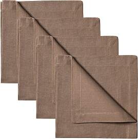 Linum Robert Serviette 4er Pack Dunkles