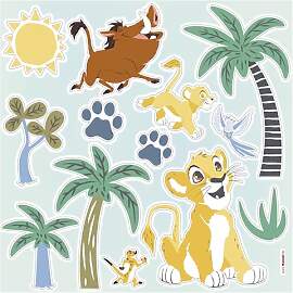 Lion King Joy in the Wild - Wandsticker,