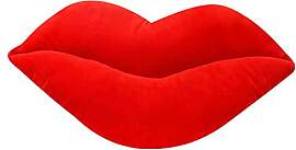 Lippen Kuschelkissen 50x25cm, Big Lips Design