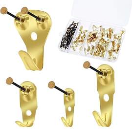 LIQWEI 120 Stück Bilder Bildaufhänger Gold Set,