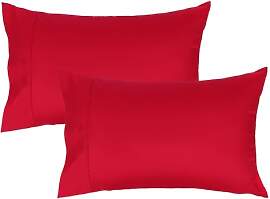 Lirex 2er Pack Satin Kissenbezug 50 x 91 cm - 100% 