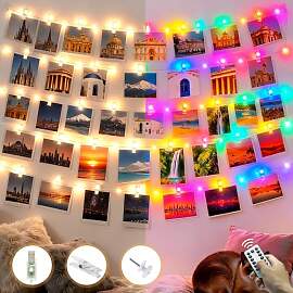 litogo Fotoclips Lichterkette, 5M 50LED USB