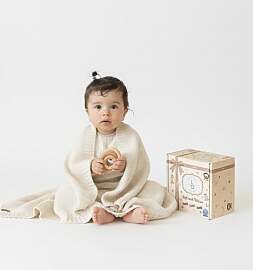 Little Dedi ZOE Babydecke 70x90 cm Beige -