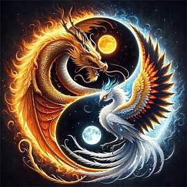 Lituor 5D Yin Yang Diamond Painting Kits,DIY