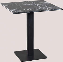 Livanto Quadratischer Bartisch Aus Marmor