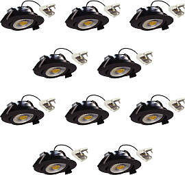 Liv Einbauspot Schwarz 10 Stück