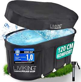 LIVIKING® Eisbad + Faltbare Badewanne Erwachsene