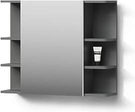 Livinity Badspiegelschrank Fucino, Anthrazit, 79.6 