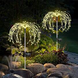 Liyade Gartendeko Solar Gartenleuchte Außen, 2