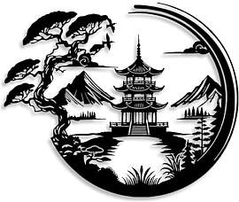 LIYOUYA Bonsai-Baum Torii Tor Metall