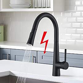 LLFFSSDG Niederdruck Armatur Küche Schwarz, 3