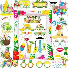 LMSHOWOWO 29 PCS Hawaii Foto Requisiten Set und