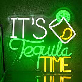 LMSIGNLY It's Tequila Time Neon Schild