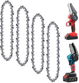 LNGJIN 4Stk Mini Chainsaw Chain,6 Zoll