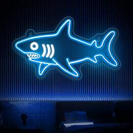 Lnopever Hai Neon Licht,Dimmbare LED Hai Tier Neon 