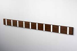 LoCa KNAX 10 Eiche Garderobenleiste mit 10 Haken