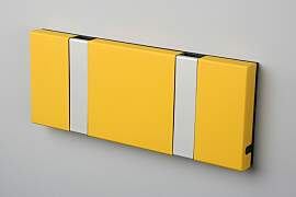 LoCa KNAX 2 Gelb Summer Garderobenleiste mit 2