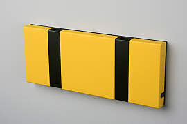 LoCa KNAX 2 Gelb Summer Garderobenleiste mit 2