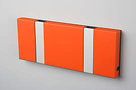 LoCa KNAX 2 Orange  Garderobenleiste mit 2 Haken