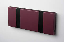 LoCa KNAX 2 Purpur Garderobenleiste mit 2 Haken