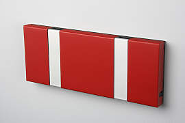 LoCa KNAX 2 Rot Garderobenleiste mit 2 Haken