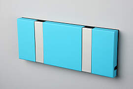 LoCa KNAX 2 Tuerkis Garderobenleiste mit 2 Haken