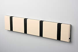 LoCa KNAX 4 Desert sandfarben Garderobenleiste mit 