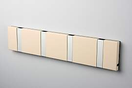 LoCa KNAX 4 Desert sandfarben Garderobenleiste mit 