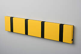 LoCa KNAX 4 Gelb Summer Garderobenleiste mit 4