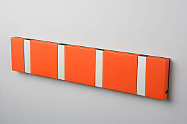 LoCa KNAX 4 Orange Garderobenleiste mit 4 Haken