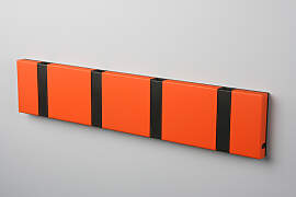LoCa KNAX 4 Orange Garderobenleiste mit 4 Haken