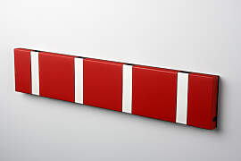 LoCa KNAX 4 Rot Garderobenleiste mit 4 Haken