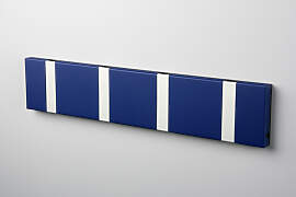 LoCa KNAX 4 saphirblau Garderobenleiste mit 4 Haken