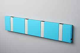 LoCa KNAX 4 Tuerkis Garderobenleiste mit 4 Haken