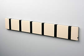 LoCa KNAX 6 Desert sandfarben Garderobenleiste mit 