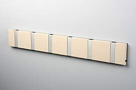 LoCa KNAX 6 Desert sandfarben Garderobenleiste mit 