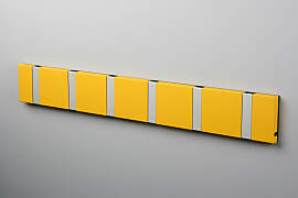 LoCa KNAX 6 Gelb Garderobenleiste mit 6 Haken