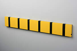 LoCa KNAX 6 Gelb Garderobenleiste mit 6 Haken