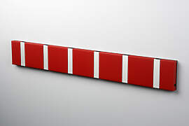 LoCa KNAX 6 Rot Garderobenleiste mit 6 Haken
