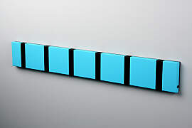 LoCa KNAX 6 Tuerkis Garderobenleiste mit 6 Haken