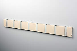 LoCa KNAX 8 Desert sandfarben Garderobenleiste mit 
