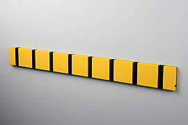 LoCa KNAX 8 Gelb Summer Garderobenleiste mit 8