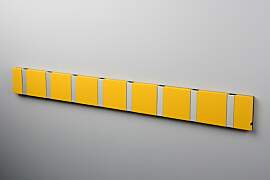 LoCa KNAX 8 Gelb Summer Garderobenleiste mit 8
